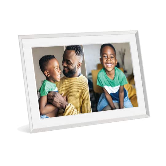 Aura 10.1" HD WiFi Carver Sandstone with Paper Mat Digital Photo Frame